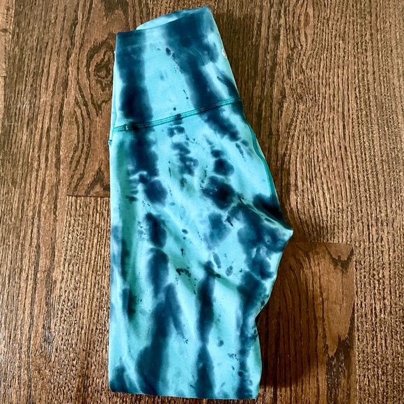 LULULEMON Wunder Train Forest Shibori Graphite Grey Desert Teal - Picture 1 of 4